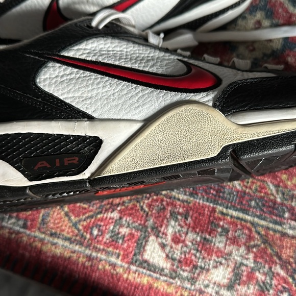 Vintage Nike Air Black White Red Skater Tennis Shoes men’s size 12 - Picture 15 of 16